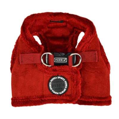 Puppia Irvin Comfort Hundegeschirr – Step-in Wintergeschirr Mit Rautenmuster, Verstellbarer Hals & Brust, Senf, Größe L Für Kleine/mittelgroße Hunde