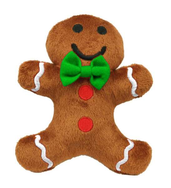 Hunde Weihnachtsspielzeug Gingerbread Man