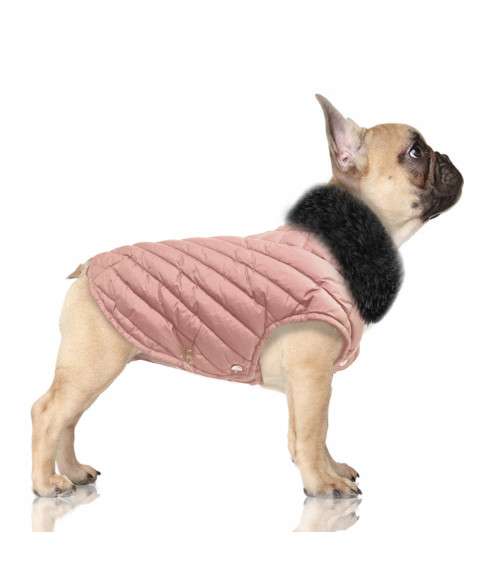 Französisch Bulldog Hundemantel ALOIS - Rose