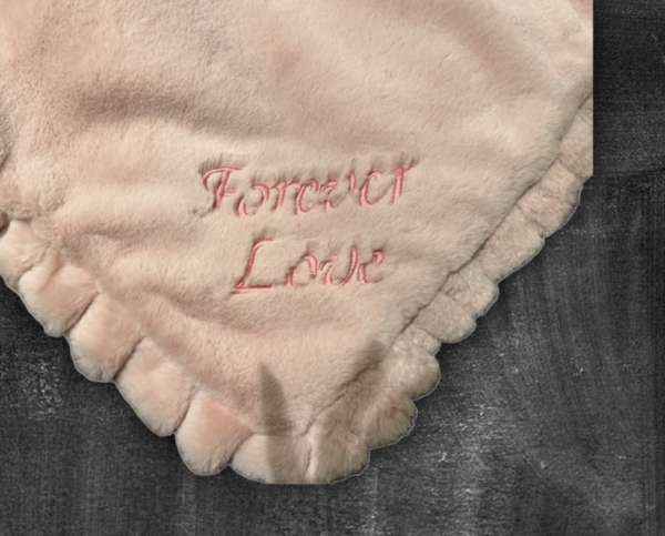 Designer Hundedecke Forever Love - Rosa