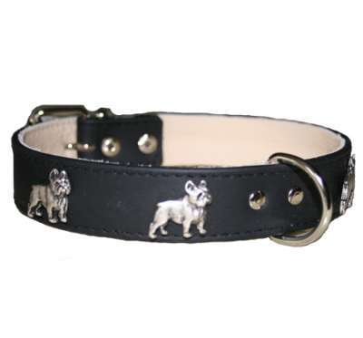 Hundehalsband French Bulldog Black