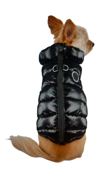 PUPPIA Hundejacke Glossy Vest Jumper - Black