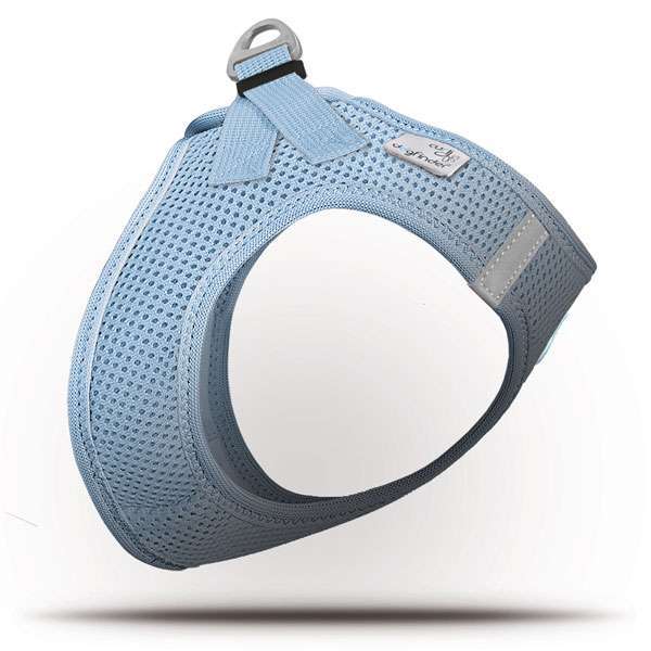 Curli Step In Geschirr Air Mesh - Skyblue inklusiv Dogfinder