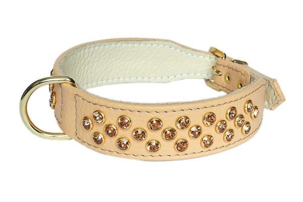 Hundehalsband Melrose Avenue - Beige-Topaz