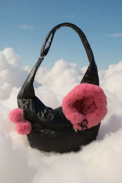 Hundetasche Crossover Made In Heaven Black-Pink