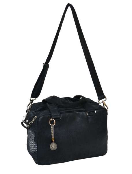 Hundetasche St. Tropez LIMITED EDITION - Black-Rosa