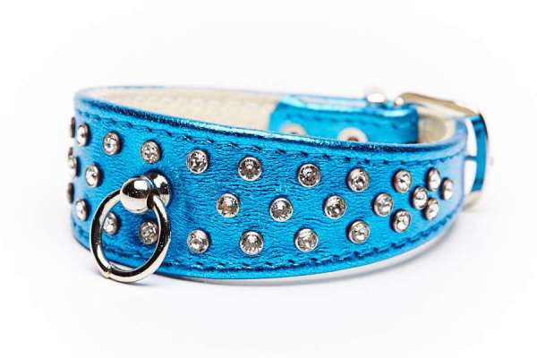 Hundehalsband 5th Avenue Blue Metallic