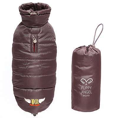 Hunde-Regenmantel Ultra Light Love Dog Padding - Choco