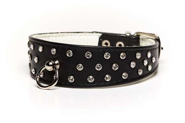 Strasshalsband 5th Avenue Black