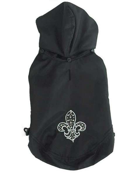 Hundemantel Fleur de Lis Black