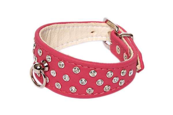 Strasshalsband 5th Avenue - Sporty Pink