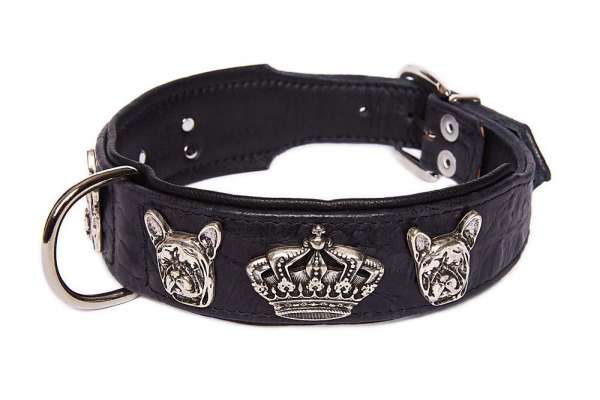 Hundehalsband Bully Deluxe Croc - Black