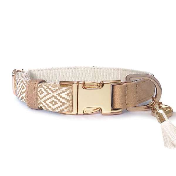 Hundehalsband IBIZA Beige-Ecru