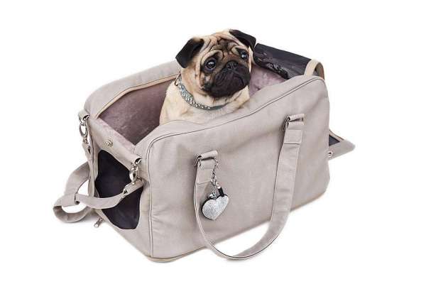 Hundetasche St. Tropez Jumbo Size XL - Hellgrau