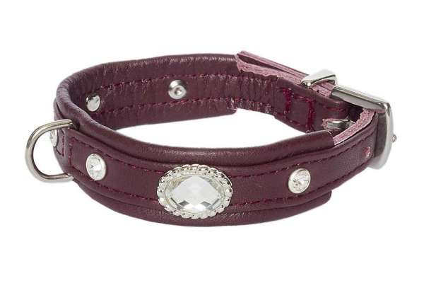 Hundehalsband Mini Venice - Aubergine